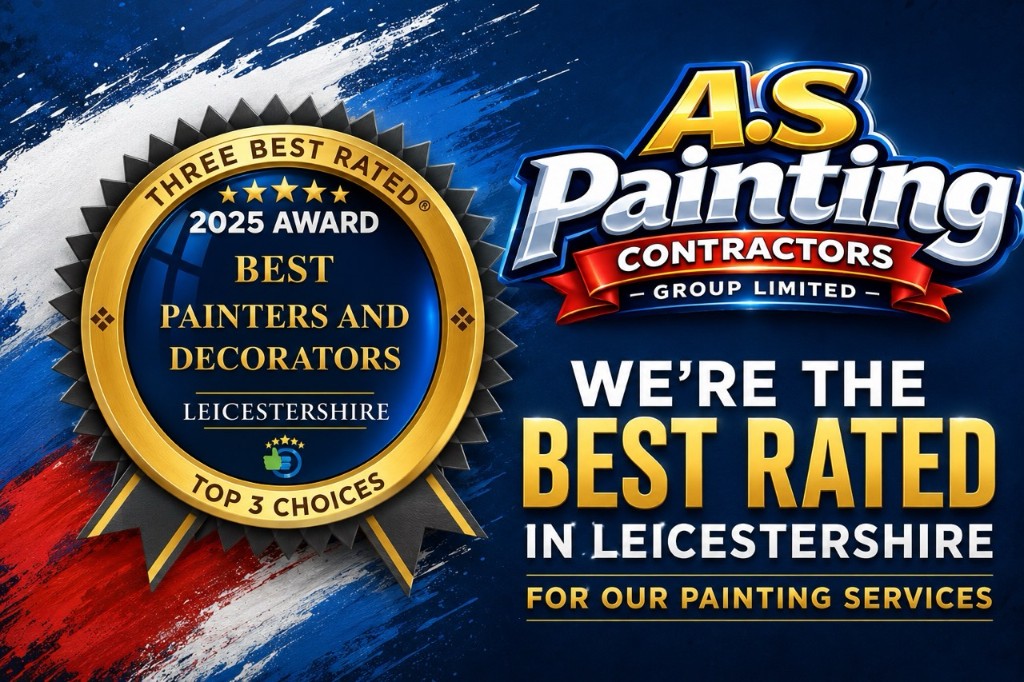 Three Best Rated 2025 award — A.S Painting Contractors among the best painters and decorators in Leicester